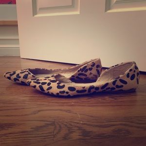 Leopard or cheetah print flats